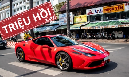 Triệu hồi Ferrari tại Việt Nam vì lỗi túi khí